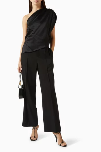 بنطال بطيّات صوف