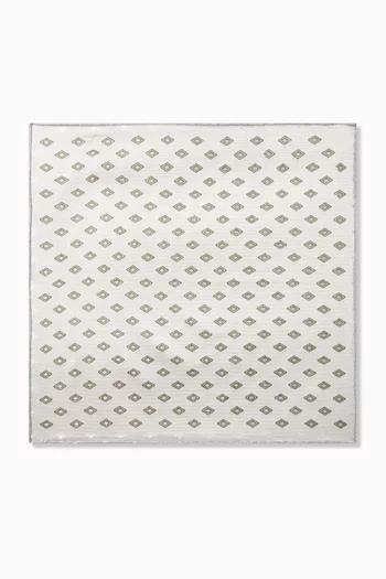 منديل جيب بنقشة معينات حرير