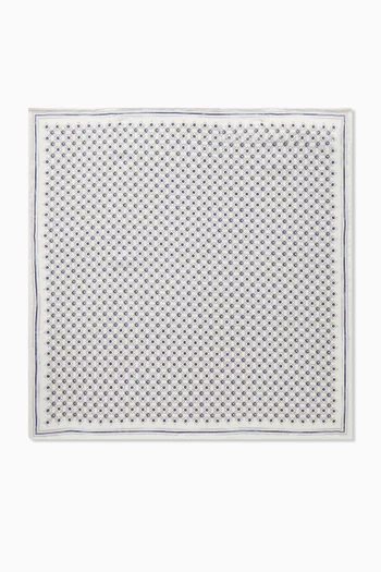 منديل جيب مزين بنقشة حرير