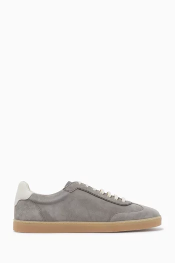 Lace-up Sneakers in Suede