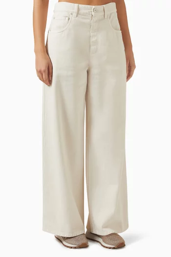Relaxed-fit Monili Pants in Denim