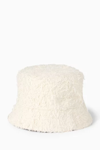 قبعة باكيت قطن بارز الملمس
