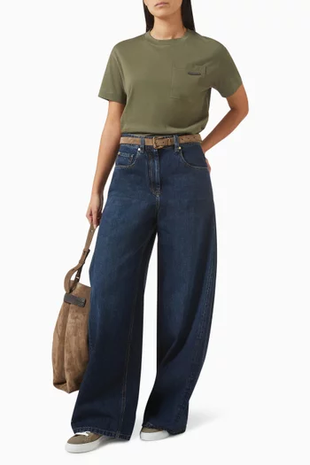 Wide-leg Jeans in Denim