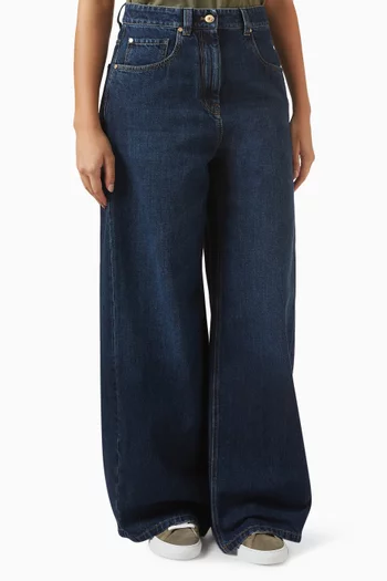 Wide-leg Jeans in Denim