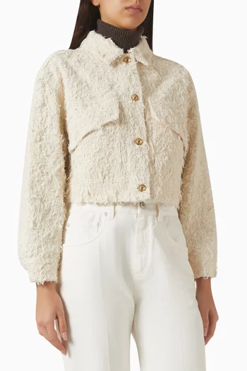 جاكيت دينم بارز الملمس