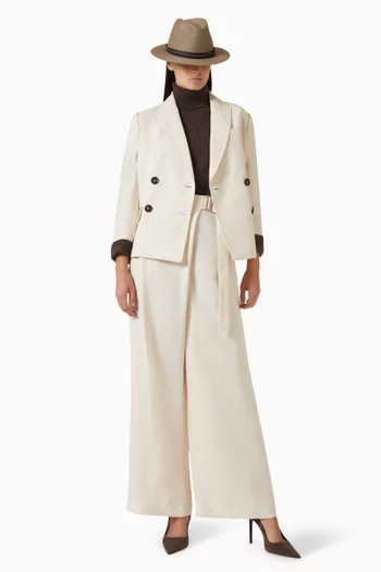 جاكيت بصفي أزرار تويل