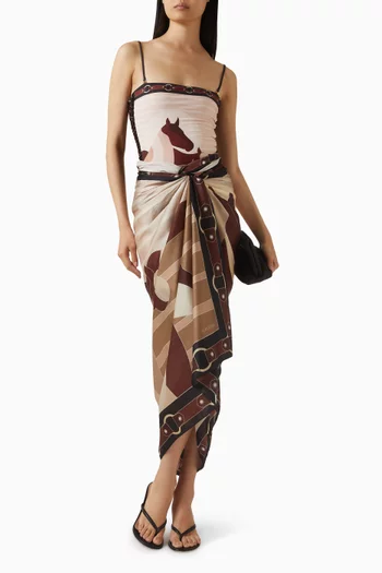 سارونغ دو لا فاليز قطن وحرير