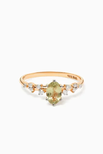 Solitaire Diamond Ring in 14kt Rose Gold