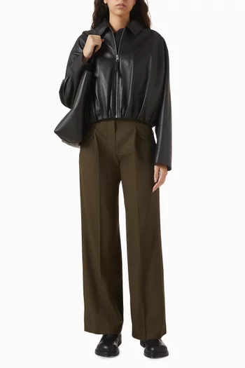 جاكيت بدرابيه جلد ماعز