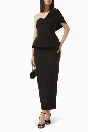 فستان سهرة جيوفانا بكتف مكشوف