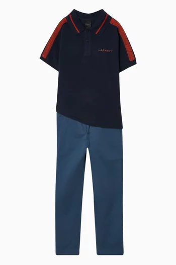 Colour-block Polo Shirt