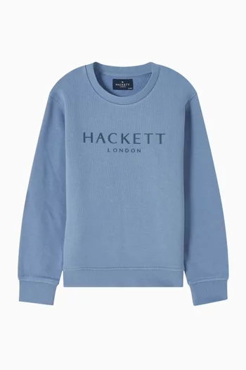 سويت شيرت بأكمام طويلة وقصة كلاسيكية قطن