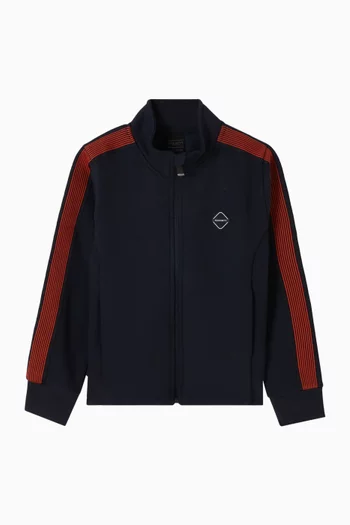 Logo Zip-Up Top