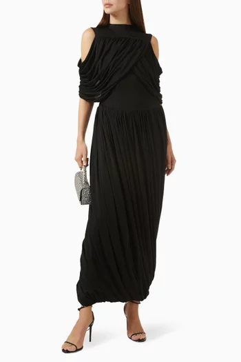 فستان اثيل جيرسيه لامع