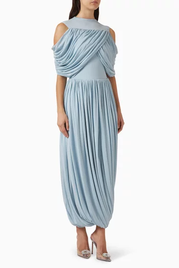 فستان اثيل جيرسيه لامع