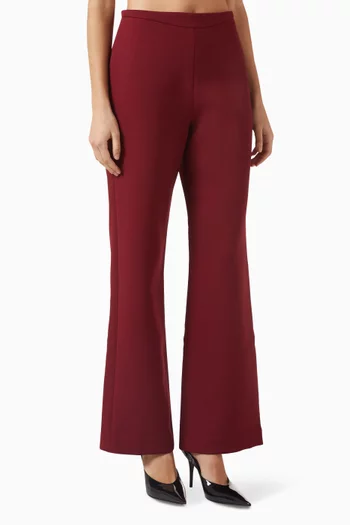 Carmelia Straight-leg Pants in Twill Suiting