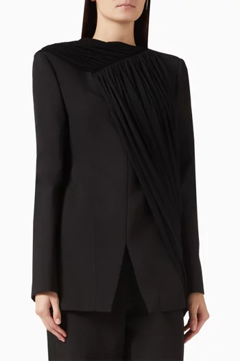 جاكيت نايرا بدرابيه قماش بدل تويل