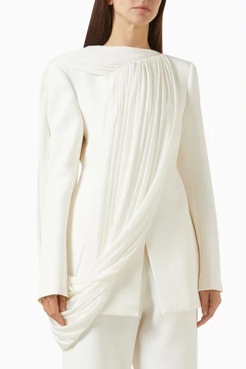 جاكيت نايرا بدرابيه قماش بدل تويل