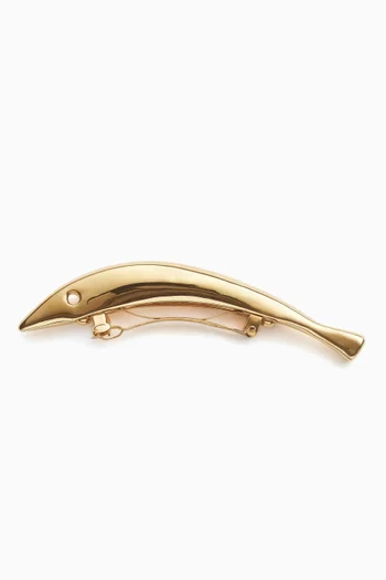 Sardine Hair Clip in 18kt Gold-plated Silver