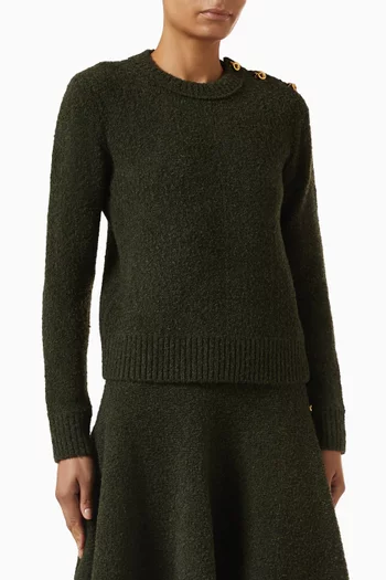 Bouclé Jumper in Wool