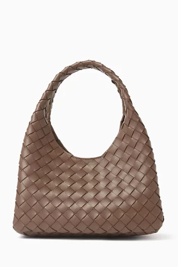 Small Campana Shoulder Bag  in Intrecciato Leather