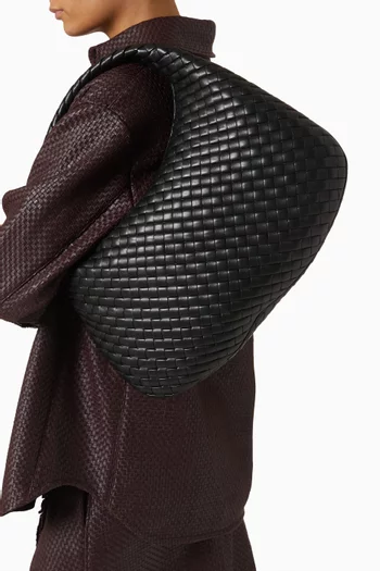 Medium Veneta Top-handle Bag in Intrecciato Leather