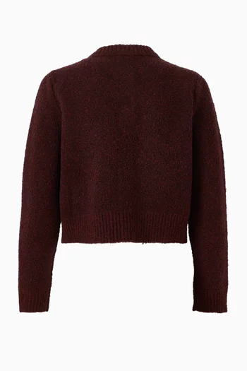 Bouclé Cardigan in Wool