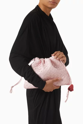 Medium Dustbag in Intrecciato Leather