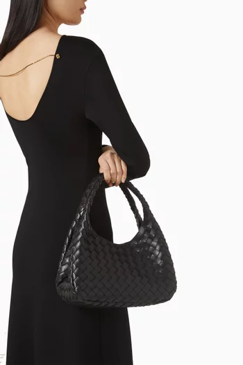 Campana Intrecciato Shoulder Bag in Lambskin leather