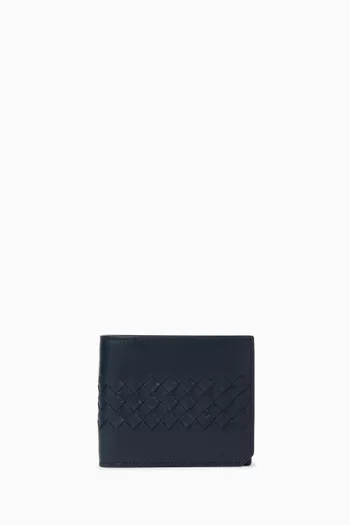 Piccolo Bi-fold Wallet in Intrecciato Calfskin