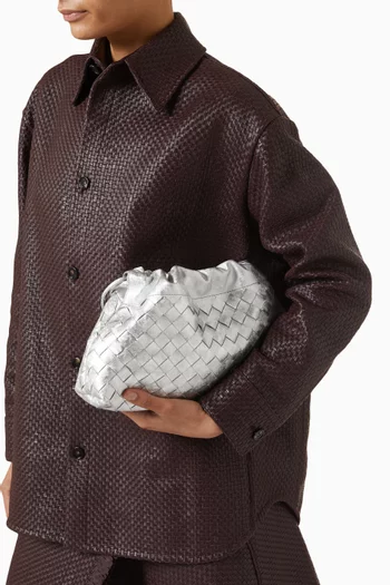 Dustbag Notte in Intrecciato Satin Leather