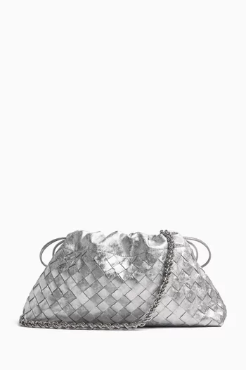 Dustbag Notte in Intrecciato Satin Leather