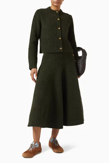 Bouclé Cardigan in Wool