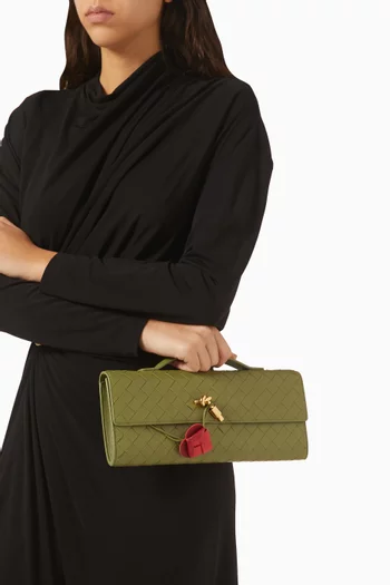 Andiamo Clutch in Intrecciato Leather