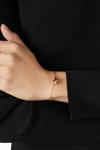 Drop Bracelet in 18kt Gold-plated Sterling Silver