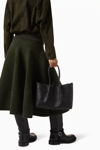 Pinacoteca Reversible Tote Bag in Intrecciato Leather