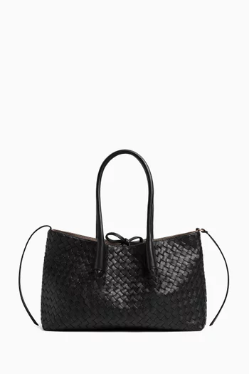 Pinacoteca Reversible Tote Bag in Intrecciato Leather