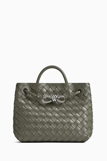 Small Andiamo Bag in Intrecciato Leather