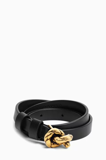 Knot Belt in Calfskin Leather