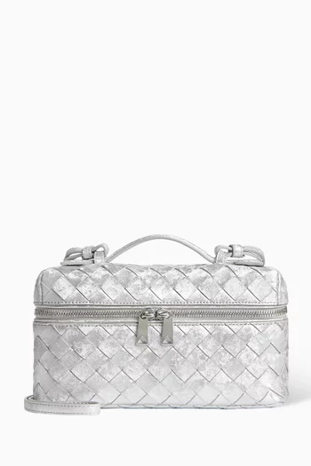 Bang Bang Vanity Case in Intrecciato Laminated Leather