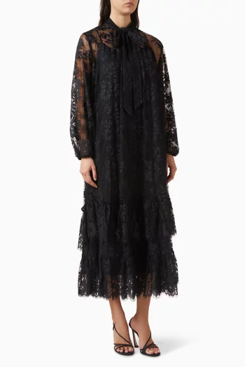 فستان ياسلاشيلا بكشكش دانتيل