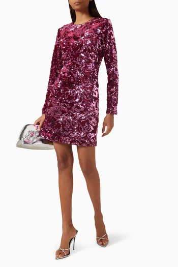 Yasrococo Sequin-embellished Dress