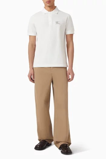 Metallic EKD Polo Shirt in Cotton