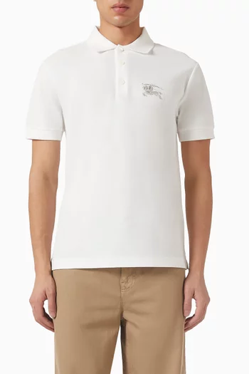Metallic EKD Polo Shirt in Cotton