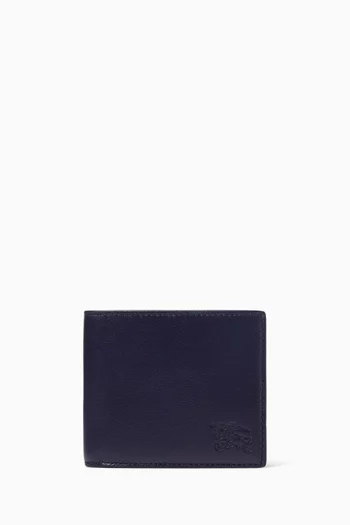 Pop Check Bifold Wallet in Leather