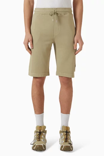 Cargo Sweatshorts in Diagonal Fleece