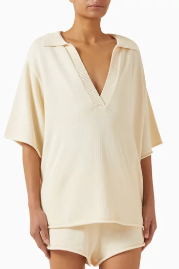 تي شيرت بولو مانون قطن