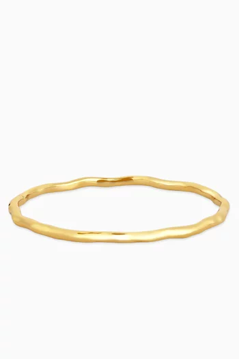 Molten Bangle in 18kt Gold-plated Brass