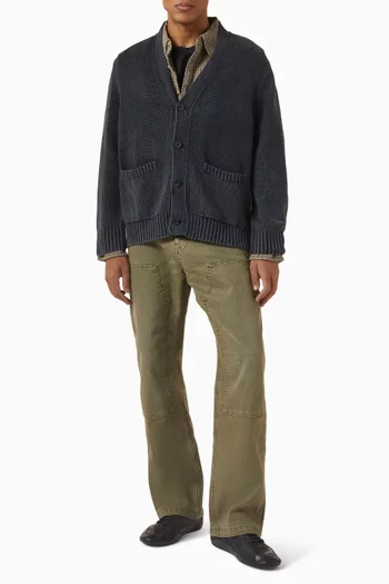 كارديغان بلون باهت قطن عضوي