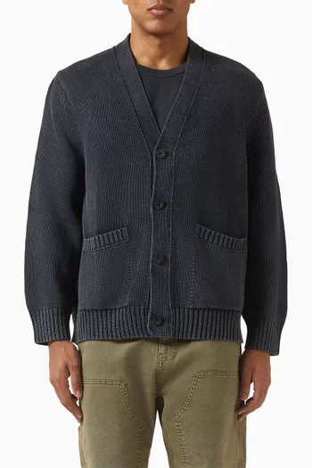 كارديغان بلون باهت قطن عضوي